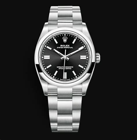 rolex oyster perpetual cadran noir|Rolex Oyster Perpetual case.